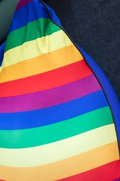 Colorful rainbow a pillow pattern, background Stock Photos