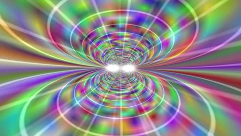 Colorful Rainbow Rotation Animation Loop Stock Footage 242099069