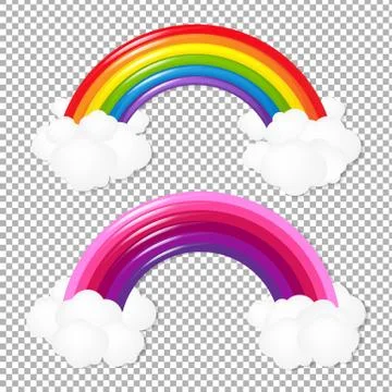 Colorful Rainbow Set Stock Illustration