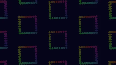 Colorful rainbow squares pattern seamless grid of vibrant squares ideal for Stock-Footage 300747018