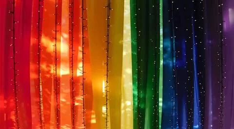 Colorful Rainbow Striped Background. Creative backdrop or LGBT Pride Illustrazione stock