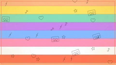 Colorful Rainbow Stripes Motion Video with Dynamic Patterns and Vibrant Col.. 库存影片 342619787
