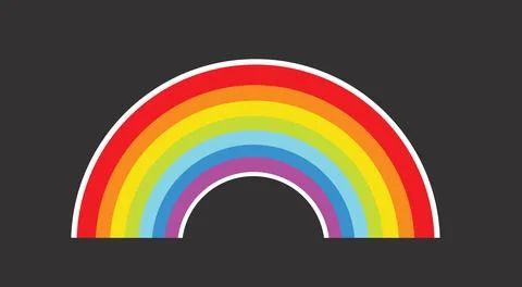 Colorful Rainbow template vector illustration Stock Illustration