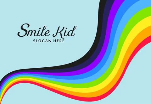 Colorful  rainbow vector background. modern wavy ribbon rainbow banner on b.. Stock Illustration