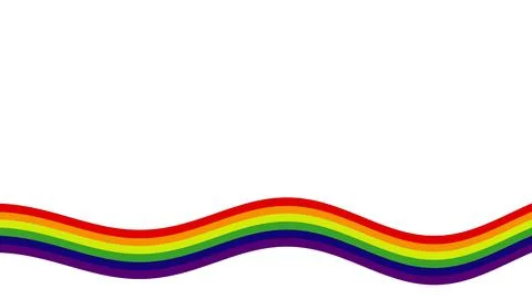 Colorful Rainbow Wave Design for Creative Projects. Stock Illustration