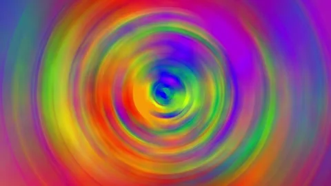 Colorful rainbow whirlpool vortex loopable video animation background Stock Footage 311510012