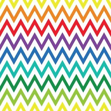 Colorful rainbow zigzag seamless pattern vector. Bright multicolor backgrou.. 스톡 일러스트
