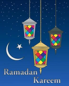 Colorful ramadan Stock Illustration