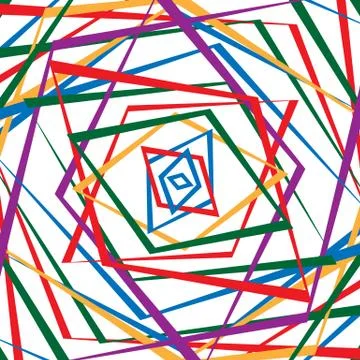Colorful random edgy pattern. Random overlapping shapes forming rough texture Stock Illustration