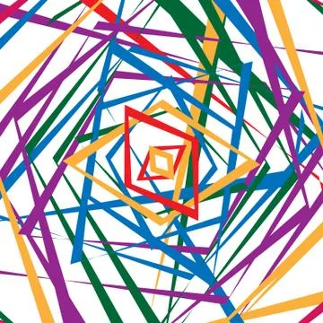 Colorful random edgy pattern. Random overlapping shapes forming rough texture Ilustración de archivo