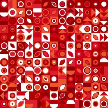 Colorful random mosaic pattern background - abstract vector graphic Ilustração Stock