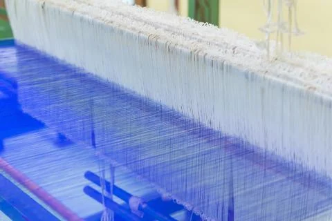 Colorful of Raw silk thread for background Stock Photos