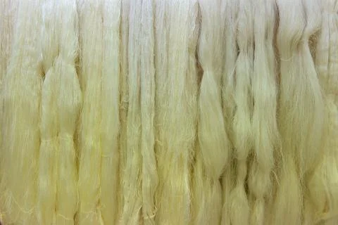 Colorful of Raw silk thread for background Stock Photos