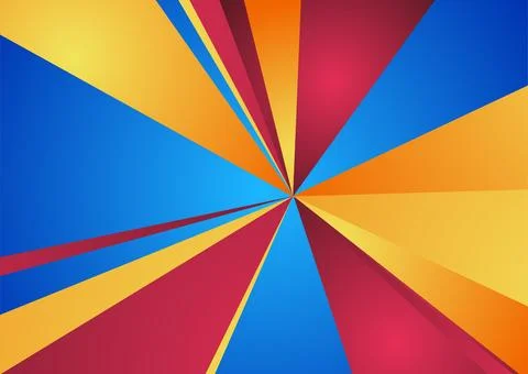 Colorful rays abstract tech geometric background 스톡 일러스트