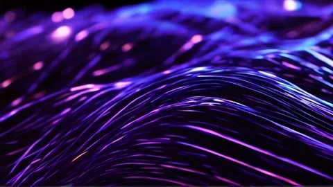 Colorful rays background with blur and glowing lights conveying fast motion Stock Footage 274900794