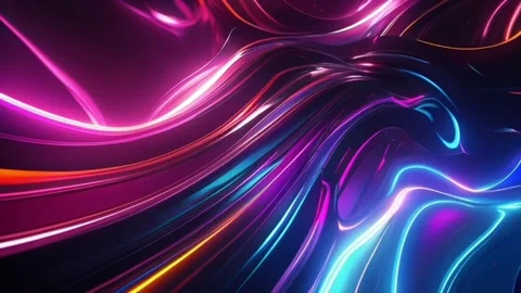 Colorful rays background with brightness blur and glowing light motion effect Stock Footage 274900793