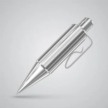 Colorful realistic pen, vector. Stock Illustration