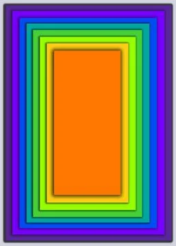 Colorful Rectangle Frames. For Wall Art, Quote design &amp; Decor backgrounds. Illustrazione stock