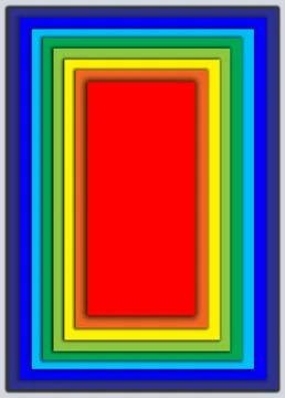 Colorful Rectangle Frames. For Wall Art, Quote design &amp; Decor backgrounds. Stock Illustration