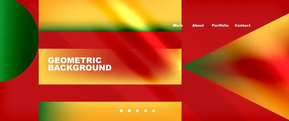 Colorful rectangle pattern with red, yellow, and green gradients Stockillustratie