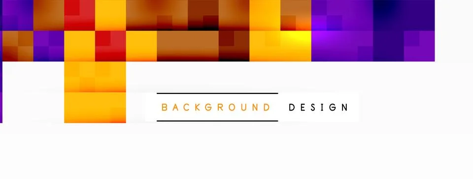 Colorful rectangles with different tints and shades on a white background Stock Illustration