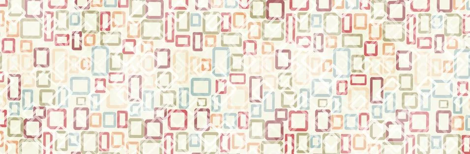 Colorful rectangles randomly scattered on a light beige background Illustration