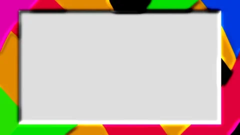 Colorful rectangular frame background Stock Footage 243911934