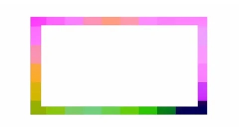 Colorful rectangular frames are very beautiful for your project photo or video Stock Footage 131807083