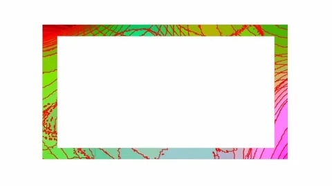 Colorful rectangular frames are very beautiful for your project photo or video Stock Footage 131807804