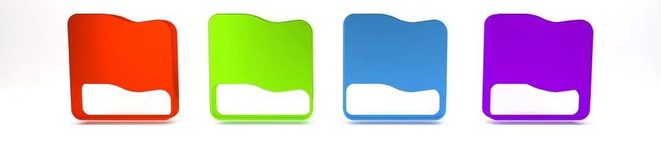 Colorful Rectangular pillow icon isolated on white background. Cushion sign.. Stock Illustration
