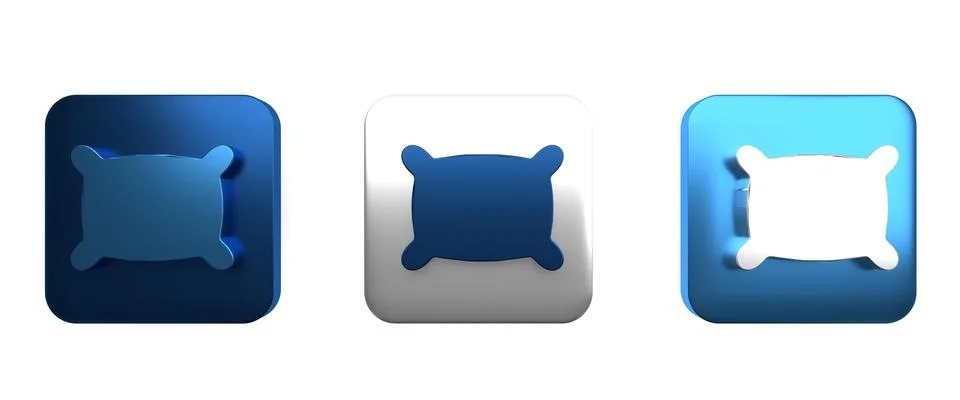Colorful Rectangular pillow icon isolated on white background. Cushion sign.. Stockillustratie