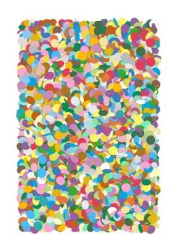 Colorful Rectangular Vector Confetti Heap Background Stock Illustration