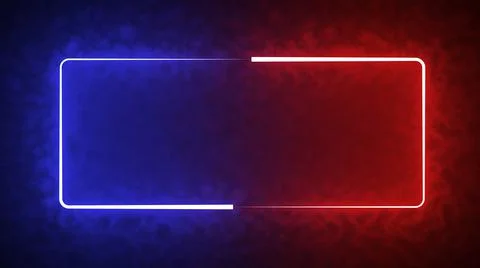Colorful of red and blue rectangle light blaze with smoke texture abstract Illustrazione stock