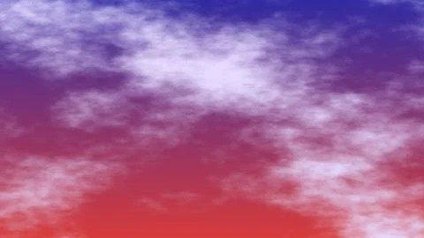 Colorful Red Blue Sunset Cloud Sky Light Texture Background Illustration