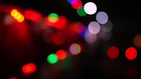 Colorful red bokeh light background footage Stock Footage 293515685