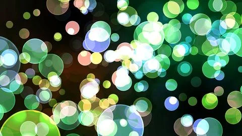 Colorful red light bubble divine dimension bokeh blur absract dark Stock Illustration