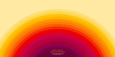Colorful red lines circle background design. Sun lines abstract background. Stock Illustration