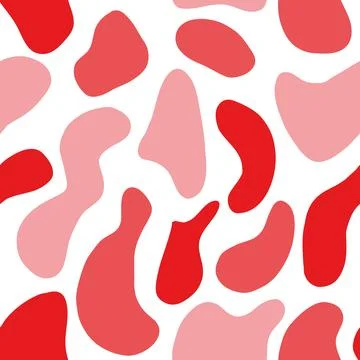 Colorful red spots seamless pattern Stock Illustration