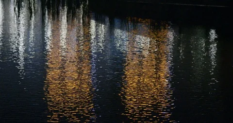 Colorful reflection on the water Stock Footage 96052360