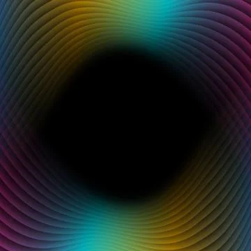 Colorful refracted waves abstract tech background Stock Illustration