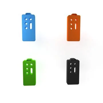 Colorful Remote control icon isolated on white background. Minimalism conce.. Stock Illustration