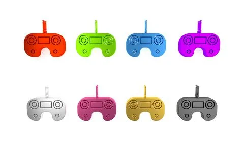 Colorful Remote control icon isolated on white background. Minimalism conce.. Stock Illustration