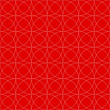 Colorful repeatable pattern with circles. Thin outlines. イラスト素材
