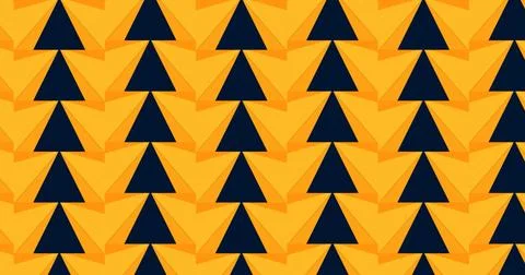 Colorful Repeating Pattern of Stacked Boxes on Wheels Stockillustratie