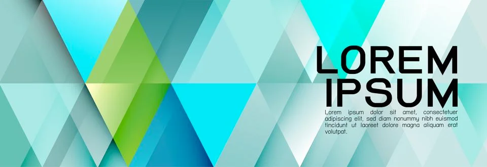 Colorful repeating triangles gradient geometric in contemporary style. Stock Illustration