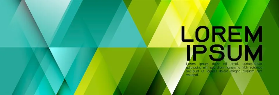 Colorful repeating triangles gradient geometric in contemporary style. Stock Illustration