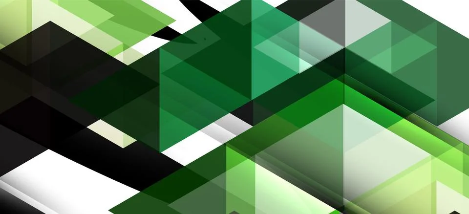 Colorful repeating triangles modern geometric in contemporary style on white Stock Illustration