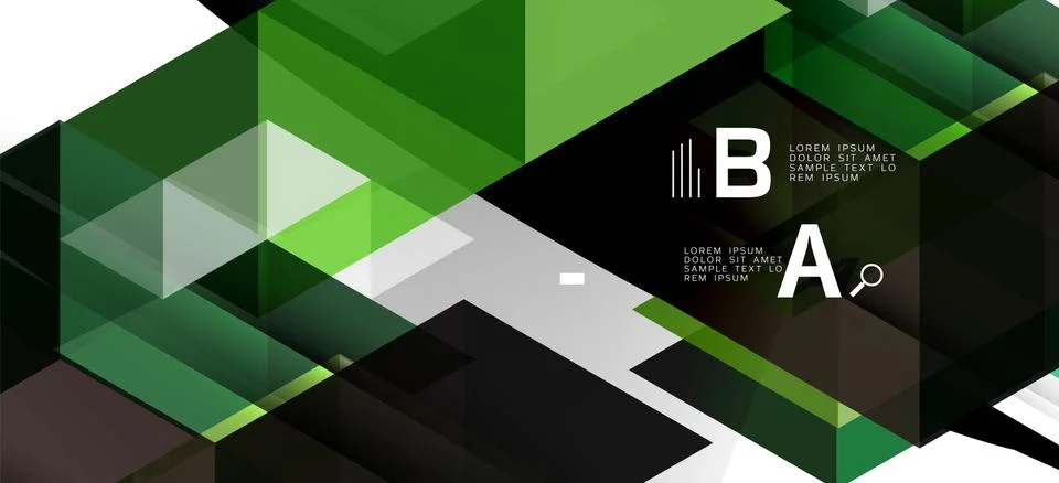 Colorful repeating triangles modern geometric in contemporary style on white Illustrazione stock