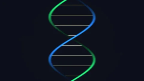 Colorful representation of DNA structure with modern Stock Footage 338166342
