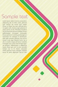 Colorful retro background Stock Illustration